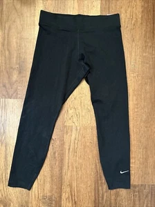 Nike Leggings Womens Medium Black Fitness Gym Fitted Yoga Workout Stretch Bottom - Picture 1 of 13