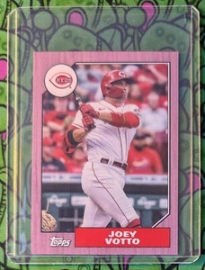 JOEY VOTTO ⚾ 2022 Topps Mini Baseball 78B-8 🔥 1987 PINK PARALLEL /25 🔥 Rare!! - Picture 1 of 2