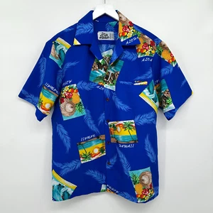 Vintage Hilo Hattie Hawaiian Shirt Mens Size M L Beachy Coastal Resort Island - Picture 1 of 6