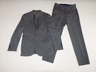 Egara Men's 2 Button Suit Size 36 Regular 30 x 31 Gray 100% Wool Flat Front 36R