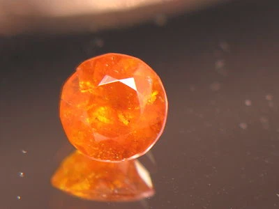 IMPRESIONANTE GEMA RARA COLECCIONISTA 4,71 QUILATES NARANJA MANDARINA OSCURA ESFALERITA ESPAÑOLA Foto 1 de 4