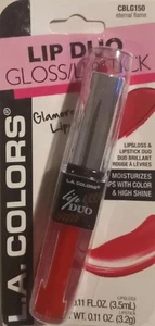 L.A. Colors Eternal Flame Lip Duo 2-in-1 Lip Gloss and Lipstick CBLG150 3 ct. - Picture 1 of 2