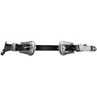 Zac's Alter Ego� Black Skinny Western Style Belt with Patterned Silver Buckle