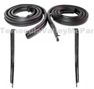 Juego de impermeabilización de rieles de techo y ventanas Qtr para topes duros MoPar B-Body 1971-1974 Foto 1 de 2