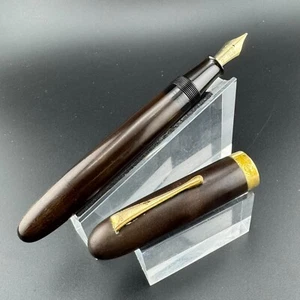 Pluma Estilográfica Parley Kinpen Seisakusho Cuentagotas Oro 14K Parley Nuevo en Caja Reparado - Imagen 1 de 13