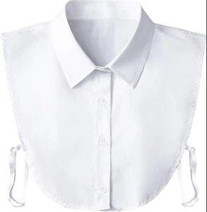 Fake Collar Detachable Dickey Collar Blouse Half Shirts Peter Pan Faux False Col - Picture 1 of 7