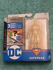 Spin Master DC Heroes Unite - Superman 4" Action Figure GOLD SUPER RARE NEW📈🔥