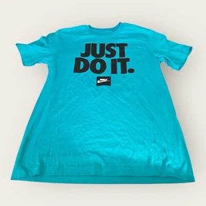 Nike Shirt Men’s Small Blue Sportswear Classic “Just Do It” Graphic T-Shirt NEW - Picture 1 of 7