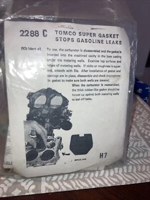 #2288C TOMCO супер прокладка для 1986 Chevrolet Caprice карбюратор пожалуйста прочитайте - Изображение 1 из 4