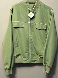 Izod Ladies Golf Breathable Collared Windbreaker Green Large Look Your Best New - Picture 1 of 12
