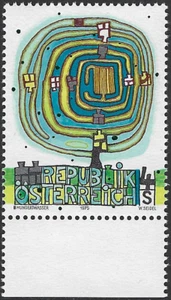 1975 Austria Sg 1754 Austrian Modern Art Unmounted Mint - Picture 1 of 2