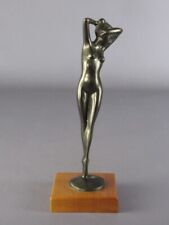Vintage Statue Fille Dansant Fusion En Bronze Moderne Design 1970