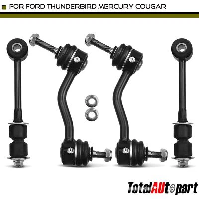 Eslabón de barra estabilizadora 4 piezas para Ford Thunderbird Mercury Cougar 93-97 delantero y trasero Foto 1 de 4