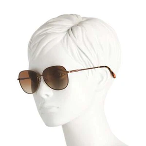 NWT Banana Republic Aviator Bronze Tone Metal Frame 56mm Polarized Sunglasses - Picture 1 of 5