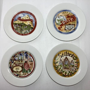 HERRAJES DE RESTAURACIÓN Juego de 4 Platos de Queso Reggiano Stilton Fromage Brie Canton - Imagen 1 de 10