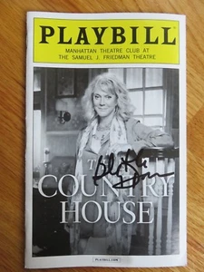 BLYTHE DANNER signed THE COUNTRY HOUSE 2014 Broadway Playbill COA - Picture 1 of 2