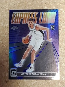 Victor Wembanyama 2023-24 Donruss Optic Express Lane púrpura Prizm paralelo radiocontrol - Imagen 1 de 2