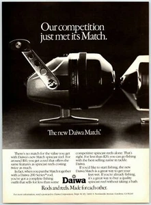 1980's Daiwa MatchFishing Reel Print Ad - Picture 1 of 1