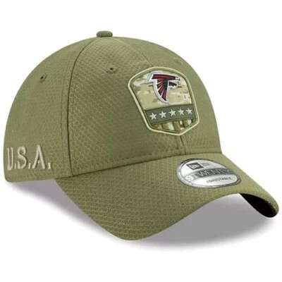 Gorra New Era Atlanta Falcons NFL Salute Service Grande XLarge Verde 39Thirty L XL Foto 1 de 4