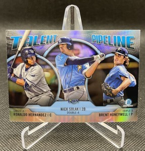 2019 Bowman Chrome Talent Pipeline #TP-TBR Brent Honeywell Nick Solak Hernandez