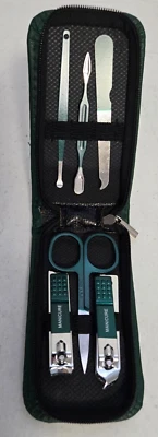 Juego de herramientas para uñas de 6 piezas cortaúñas necesidades de aseo PU + acero al carbono verde Foto 1 de 4