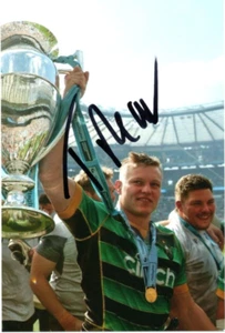 NORTHAMPTON SAINTS & ENGLAND RUGBY: TOM PEARSON SIGNED 6x4 TROPHY PHOTO+COA - Picture 1 of 1