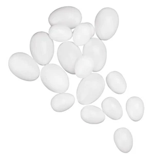 Plastik-Eier 10 cm ø weiß Osterei Kunststoff Ostern - Bild 1 von 1