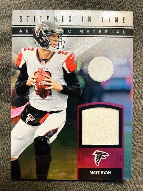 2012 Panini Totally Certified Matt Ryan Game Used Worn Jersey Relic /199 Rare - Image 1 of 2