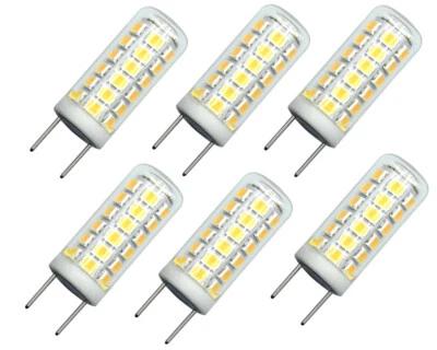 6pcs G8 G8.5 Led Bulb T4 3W 39-2835 Lamp 110V 120V Ceramics Light Soft White H - Image 1 of 4