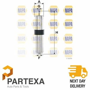 Fuel Filter 55mm Fits BMW 3 320d Efficient Dynamics - 2.0 - 04-11 NAPA NFF2086 - Picture 1 of 9