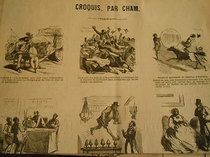 Vignettes 1867 Musique morceau Partant por la Crète  Patiner chez Tortoni - Picture 1 of 3
