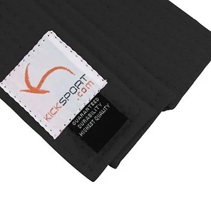 KickSport unifarbener Gürtel Taekwondo Karate Judo Kampfsport schwarz 280CM - Bild 1 von 3