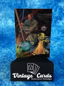 Star Wars: Heritage #3of6 Mace Windu, Yoda Foil Wave 1 SINGLE Card Topps - Picture 1 of 2
