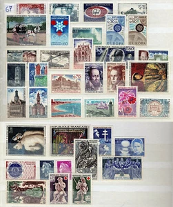 FRANCIA MNH 1967 Año completo *** 38 Sellos Nuevos - Imagen 1 de 1
