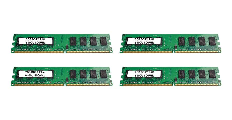 8 GB (4x2GB) RAM DDR2 6400U 800MHz Desktop Arbeitsspeicher  - Bild 1 von 1