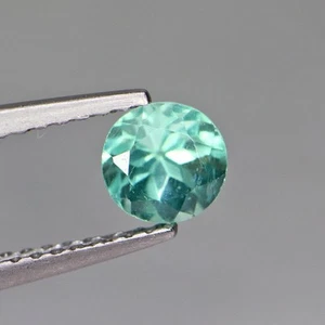 0.75 Cts Round Green Natural Apatite Brazil, Unheated Only - Picture 1 of 5