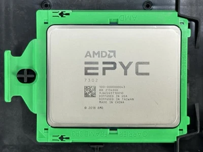 AMD EPYC 7302 3GHz 16 Core CPU Processer Unlocked Rome 128MB L3 155W 3.0 GHz - Image 1 of 4