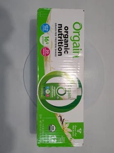 Orgain Organic Protein Shake Vanilla Bean 16g Whey 11oz 12 Pack Gluten Free - Picture 1 of 5