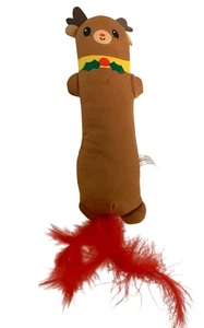 Haustier Plüschtier Rentier Weihnachtsmann Stofftier Katze Hund Spielzeug braun 12 Zoll groß - Bild 1 von 3