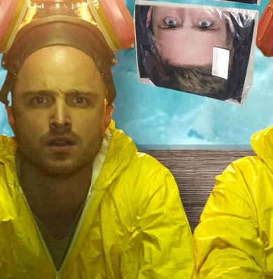 💉 NeW Seethru FACE Mask JESSE PINKMAN BREAKING BAD Breathable Halloween Costume - Image 1 of 4