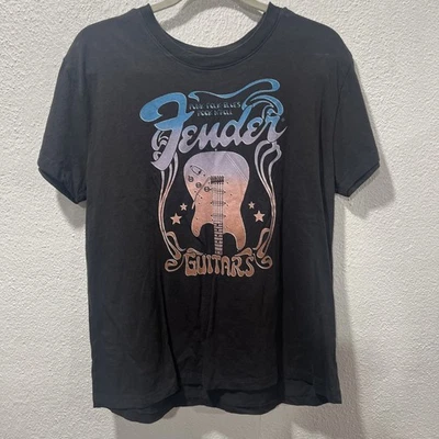 Camiseta Fender Guitars - Cinza Feminina Tamanho: Grande Punk Rock Folk Blues NOVA com TAGS - Imagem 1 de 4