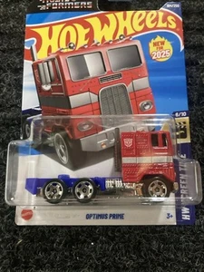 2025 HOT WHEELS F CASE TRANSFORMERS OPTIMUS PRIME RED HW SCREEN TIME 6/10 - Picture 1 of 3