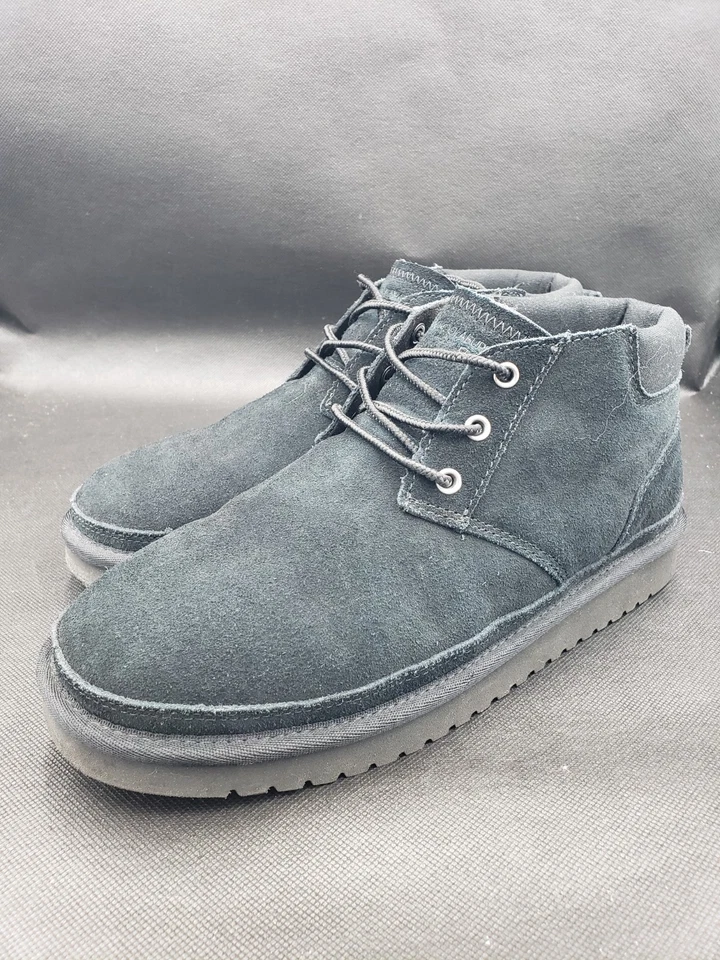 Botas de tornozelo femininas Koolaburra by UGG forradas de pele de camurça preta chukka 8 - Imagem 1 de 4