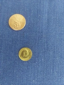 1986 Peruvian 1/5 Libra Coin - Picture 1 of 3