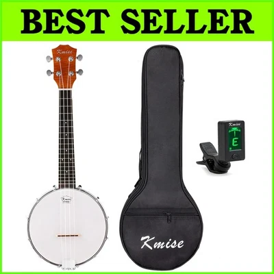 Versátil ukelele banjo de 4 cuerdas en sapele - parte posterior desmontable para doble sonido Foto 1 de 4