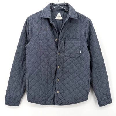 Altamont Vacant стеганая фланель мужской размер S синий Chambray Shacket на пуговицах - Изображение 1 из 4
