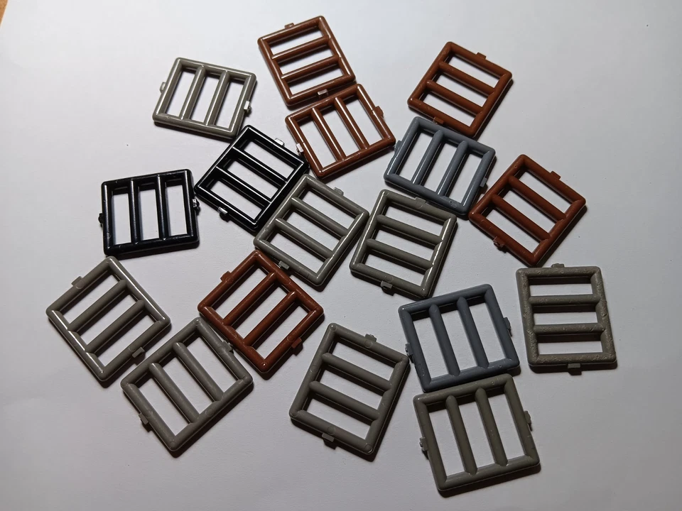 LEGO LOTE A GRANEL 17 REJILLAS BARRA VENTANA 1X4X3 COLORES MIXTOS #6016 Foto 1 de 1