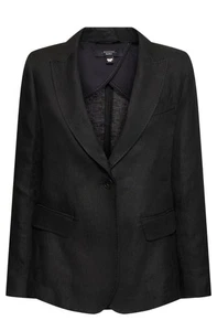 Weekend Max Mara Nalut linen canvas single breast blazer - Picture 1 of 7