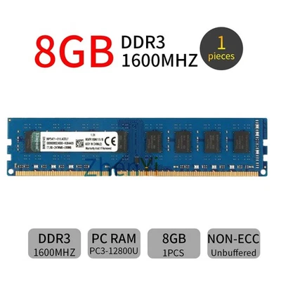8GB (1X8GB) DDR3 Desktop 1600MHz Memory DIMM RAM For Dell Optiplex 3020 Mt/Sff - Image 1 of 4