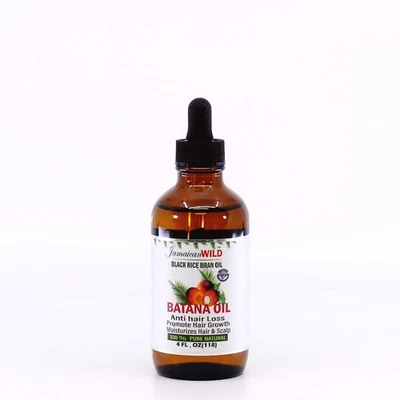 Aceite de salvado de arroz negro salvaje jamaicano aceite de batana 4 oz-anti pérdida de cabello Foto 1 de 3